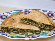 Spinach pie, traditional products of Lefkada