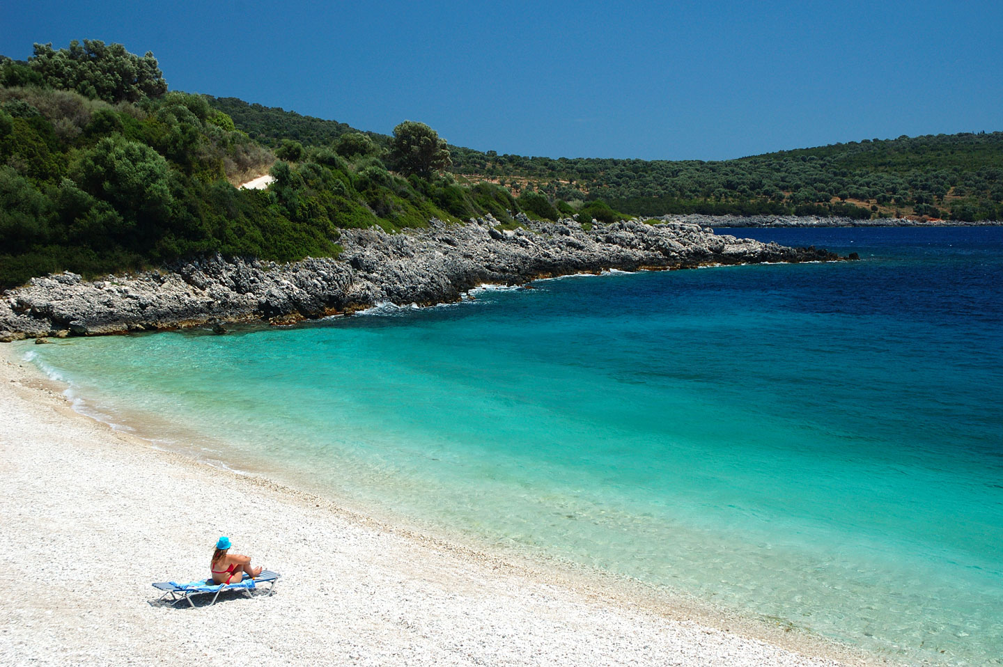 Ammousa beach in south Lefkada | Greek island