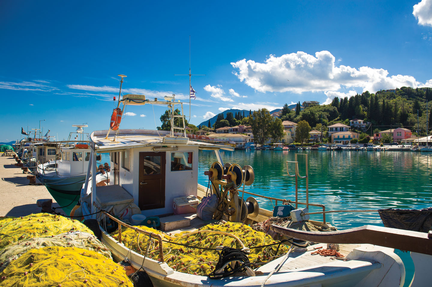 Some of the island's most famous fish taverns are to be found in Lygia, Lefkada