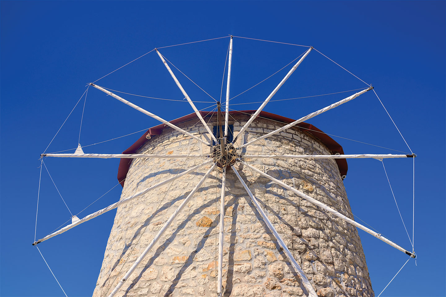 The windmill at Kastos | Lefkada Slow Guide