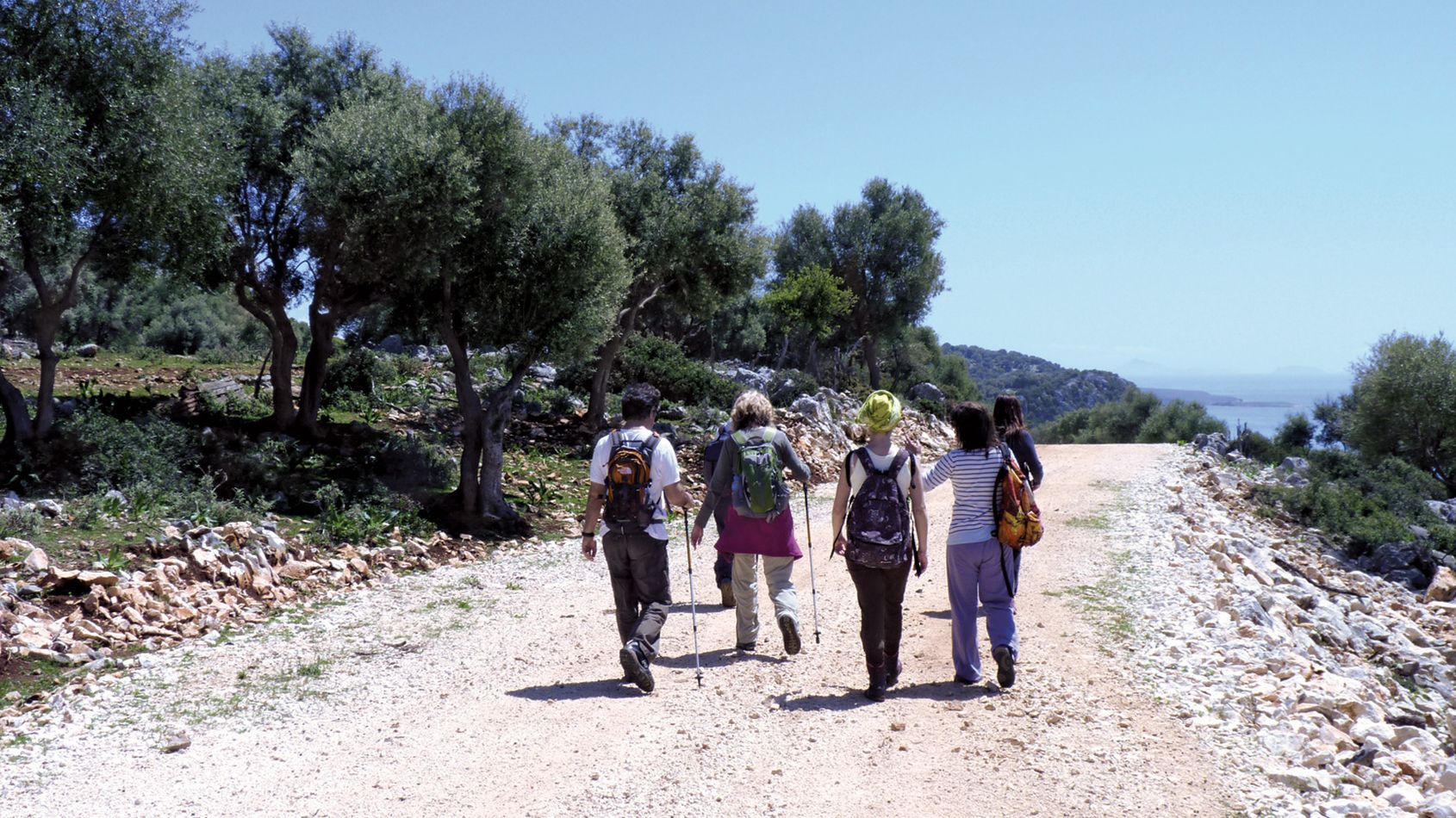 Hikers in Spartochori village | Meganissi