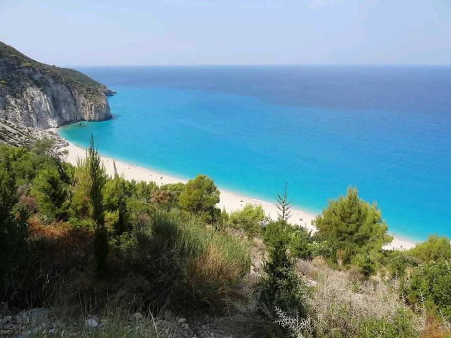 Mylos beach in Lefkada island