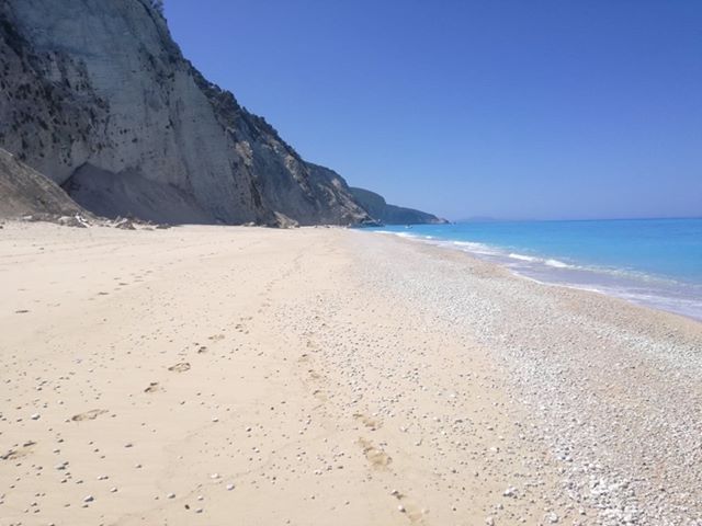 Egkremni beach in Lefkada