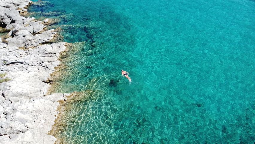 Swimming in the Ionian sea
